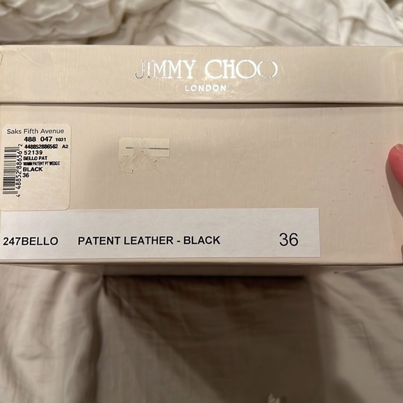 Jimmy Choo Wedge Open Toe Heels Size 6 - Picture 9 of 9